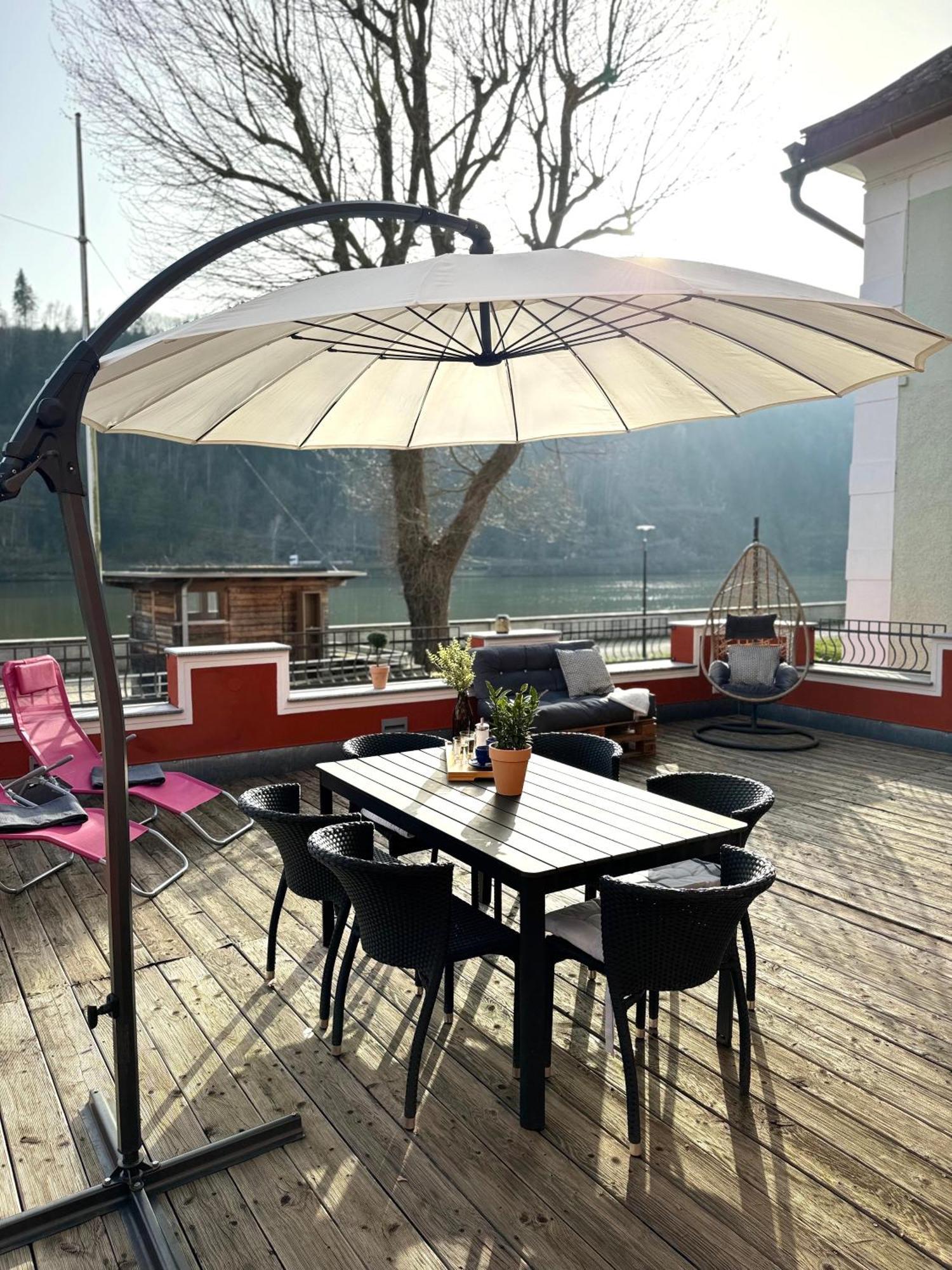 Terrassenwohnung Mit Donaublick Obernzell Exterior foto